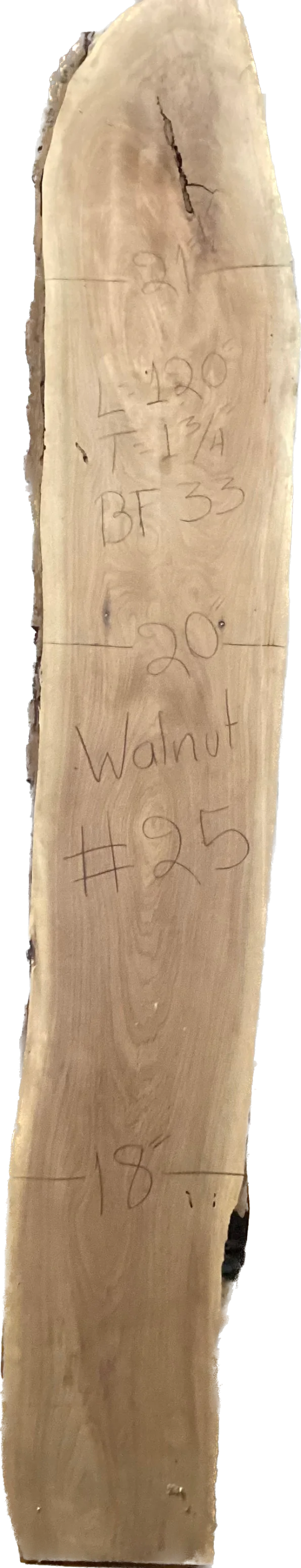 Walnut Slabs 8/4- 1-100