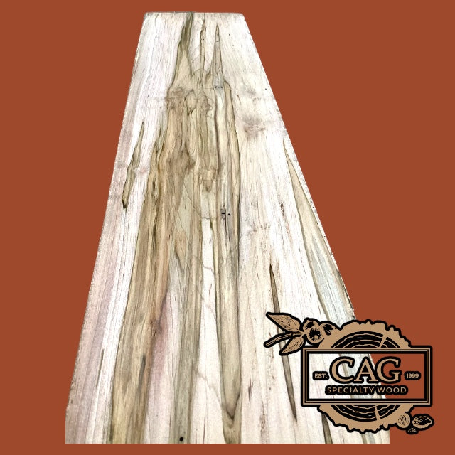 thumbnail image 2 of Premium Ambrosia Maple Turning Blank - 8" X 4" - Clean Figured Wood 2 of 6