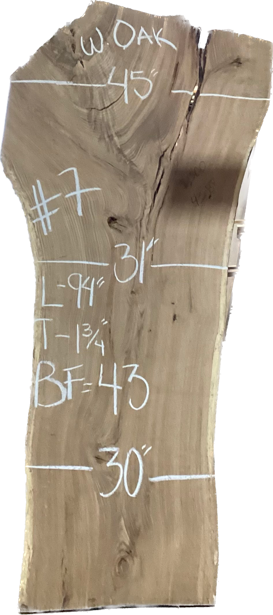 Oak Chestnut (Chestnut Oak) Slabs
