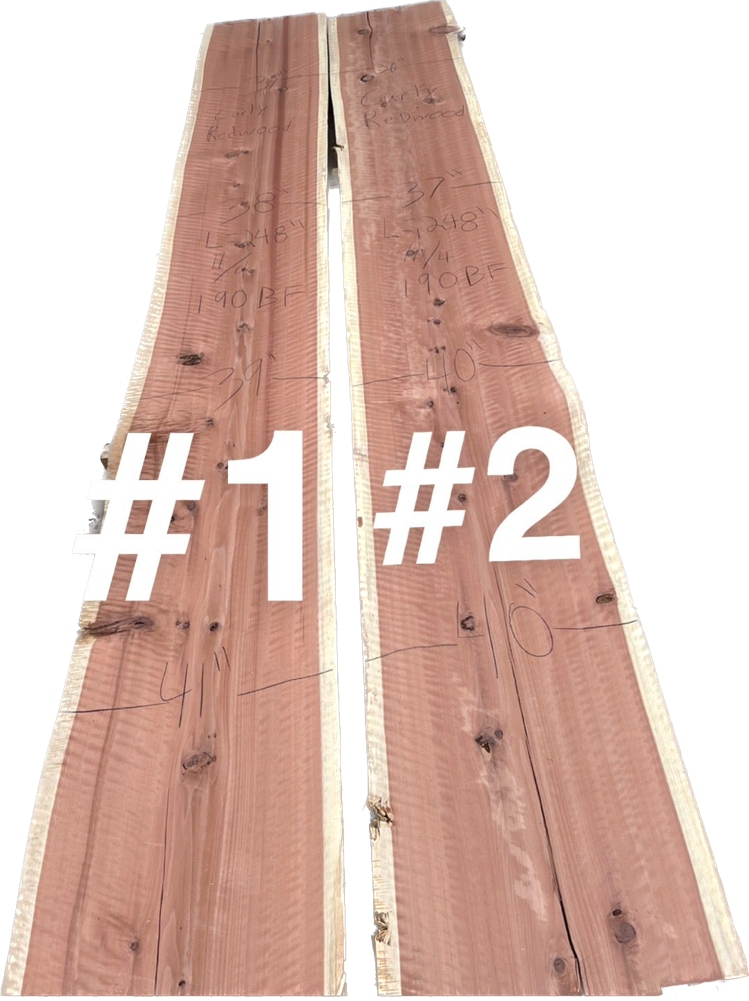 Redwood Curly Slabs