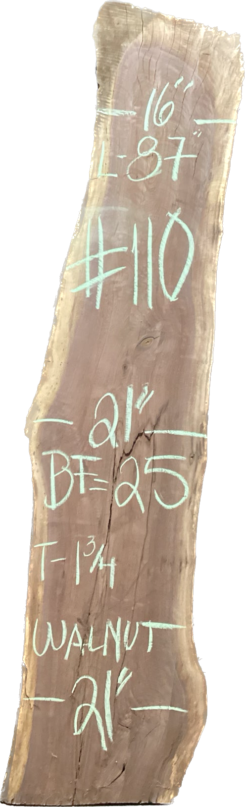 Walnut Slabs 8/4- 101-200