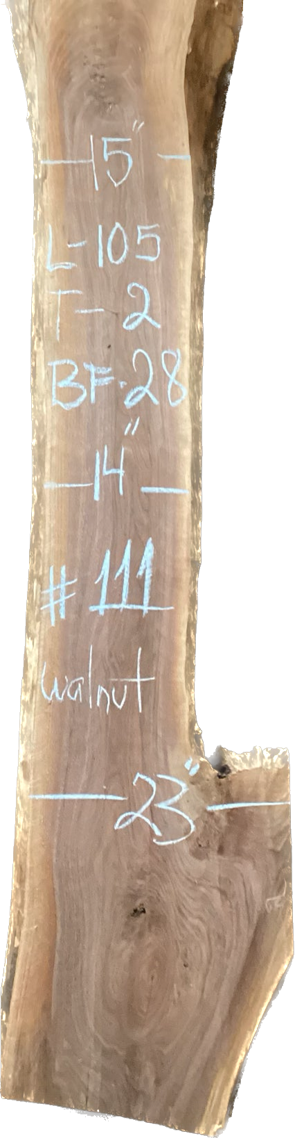 Walnut Slabs 8/4- 101-200