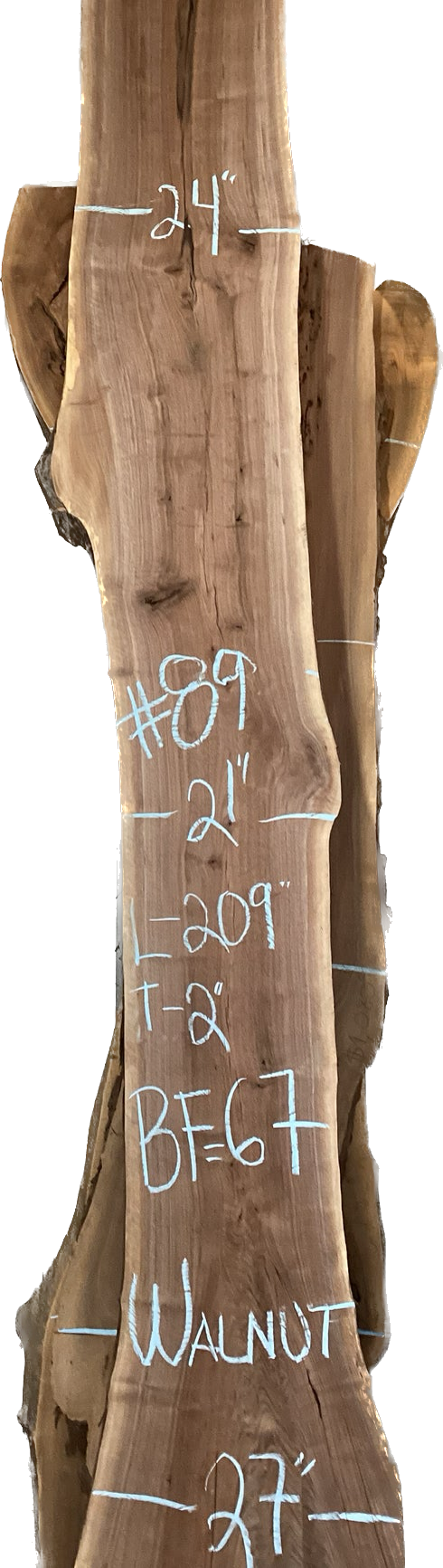 Walnut Slabs 8/4- 1-100