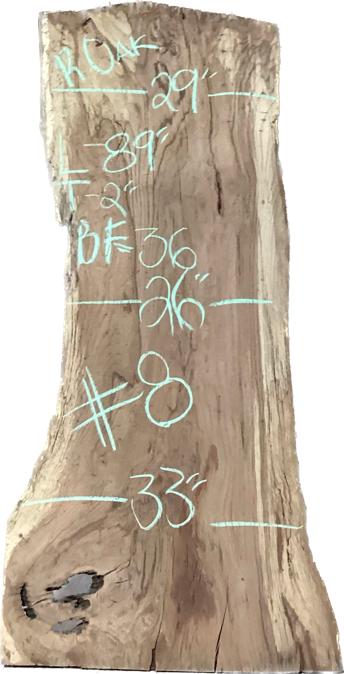 Red Oak Slabs