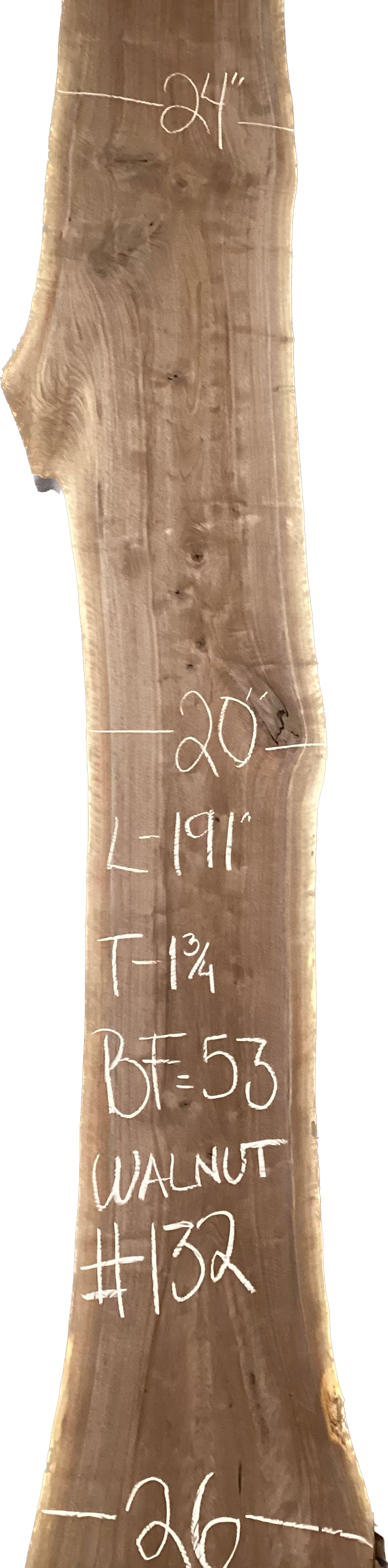 Walnut Slabs 8/4- 101-200