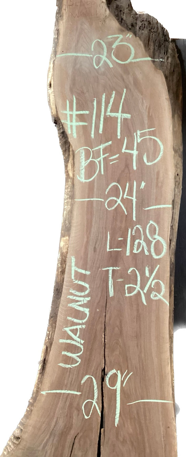 Walnut Slabs 8/4- 101-200