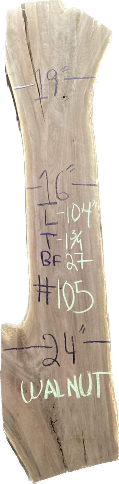 Walnut Slabs 8/4- 101-200