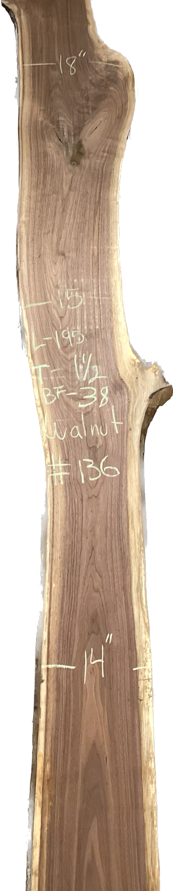Walnut Slabs 8/4- 101-200