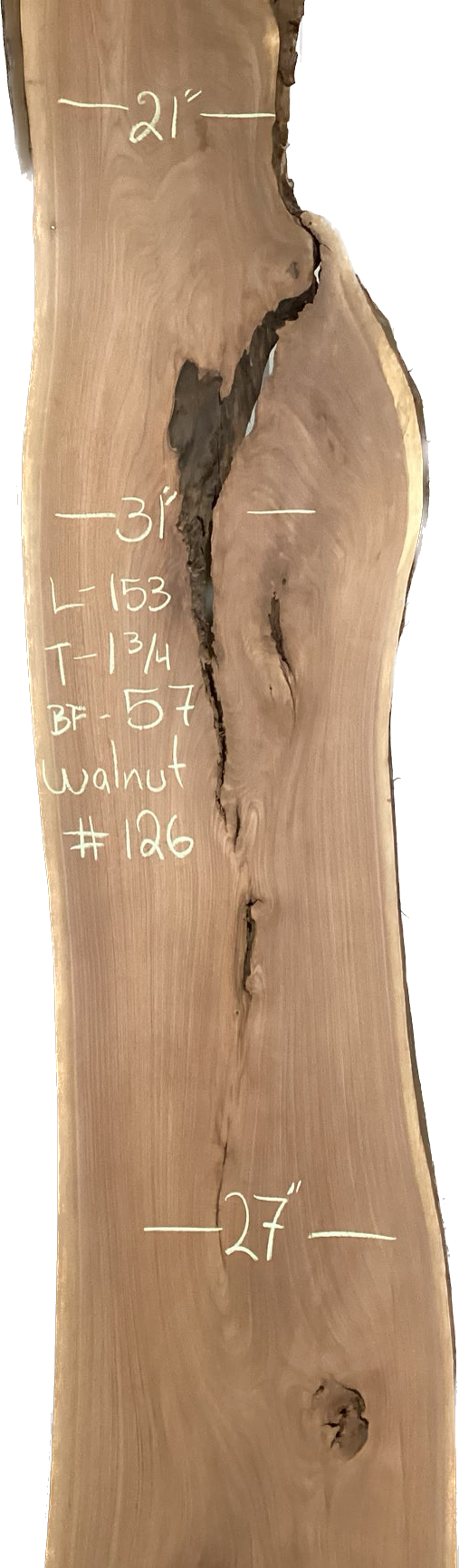 Walnut Slabs 8/4- 101-200