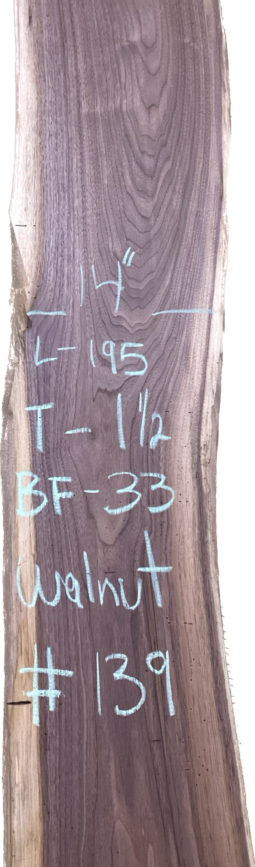 Walnut Slabs 8/4- 101-200