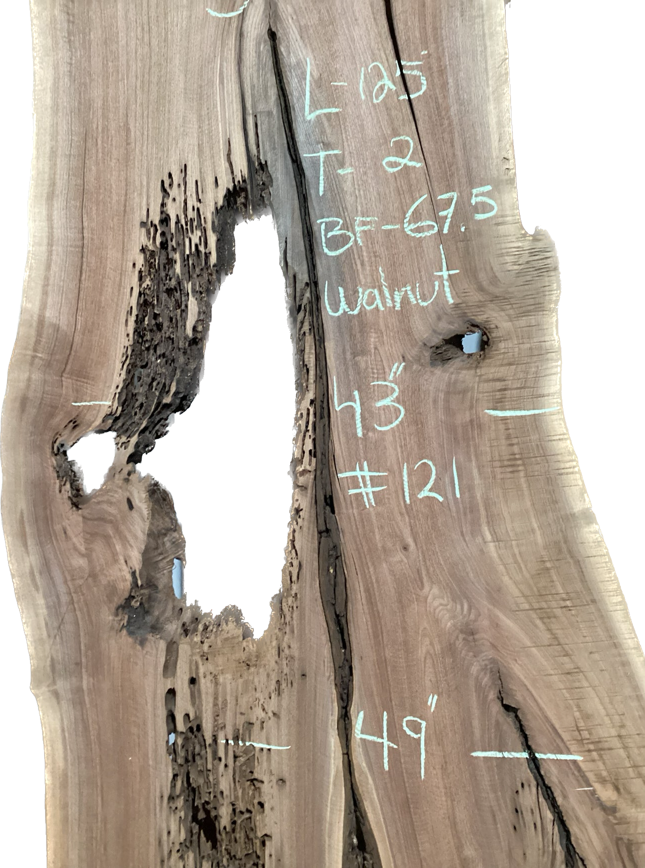 Walnut Slabs 8/4- 101-200