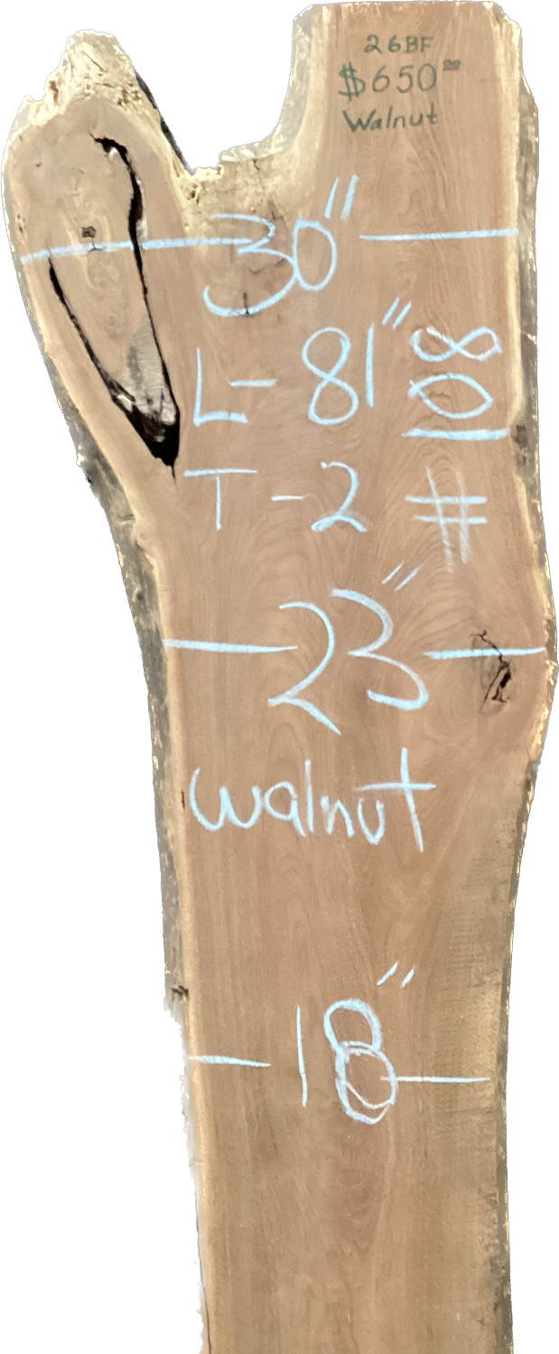 Walnut Slabs 8/4- 101-200
