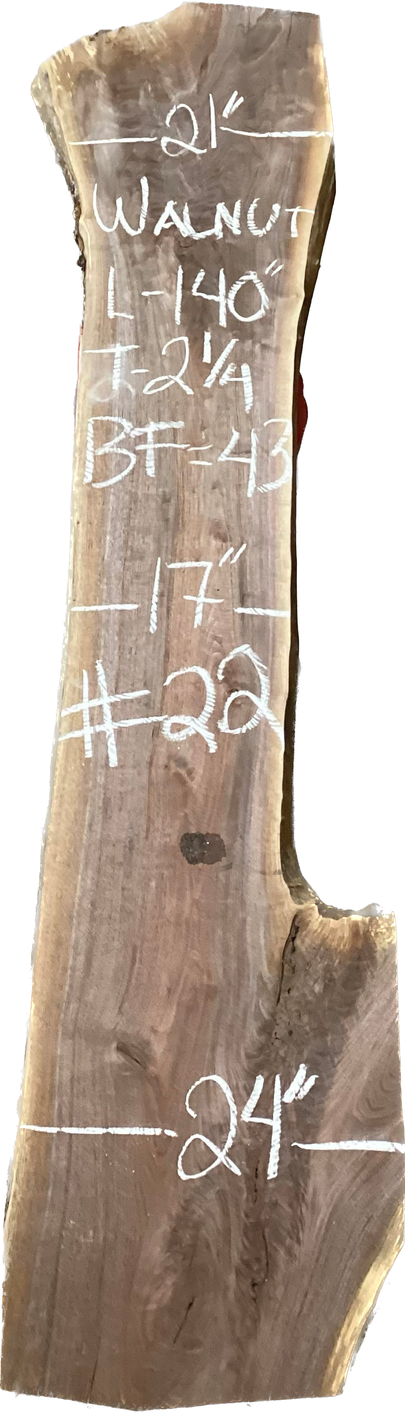 Walnut Slabs 8/4- 1-100