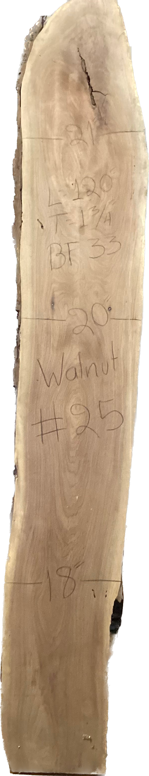 Walnut Slabs 8/4- 1-100