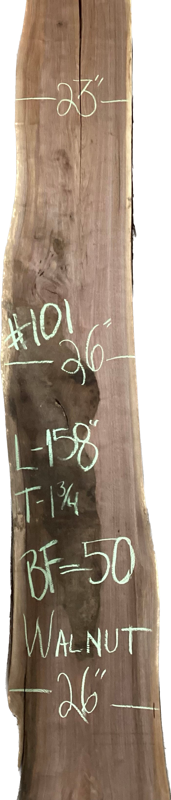 Walnut Slabs 8/4- 101-200