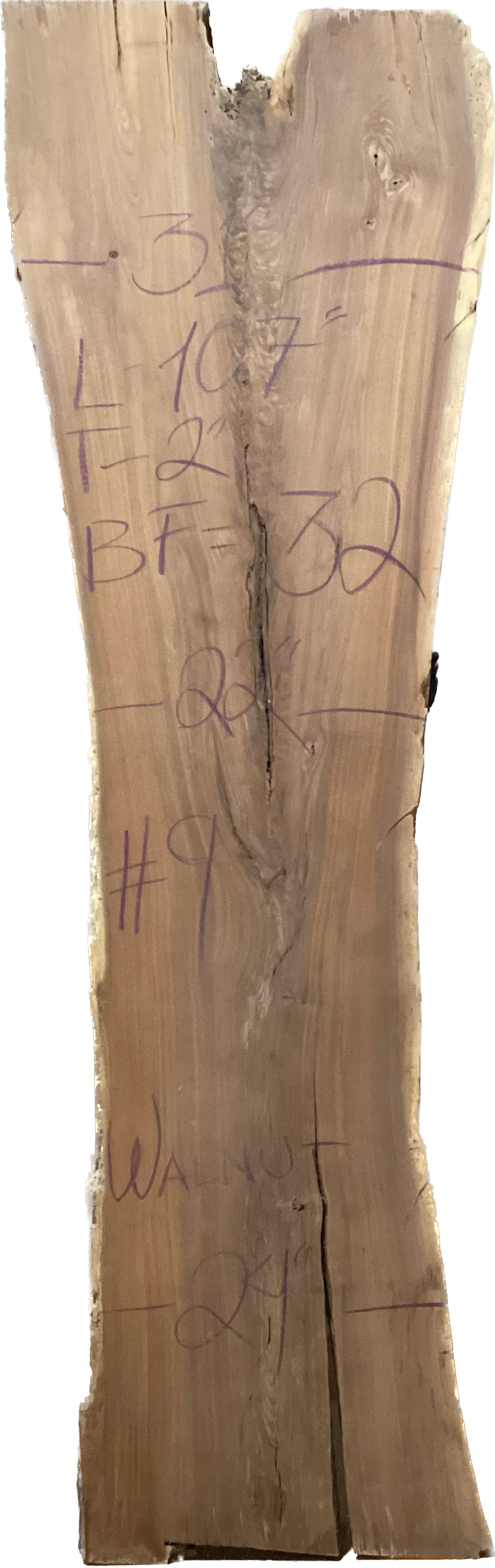 Walnut Slabs 8/4- 1-100