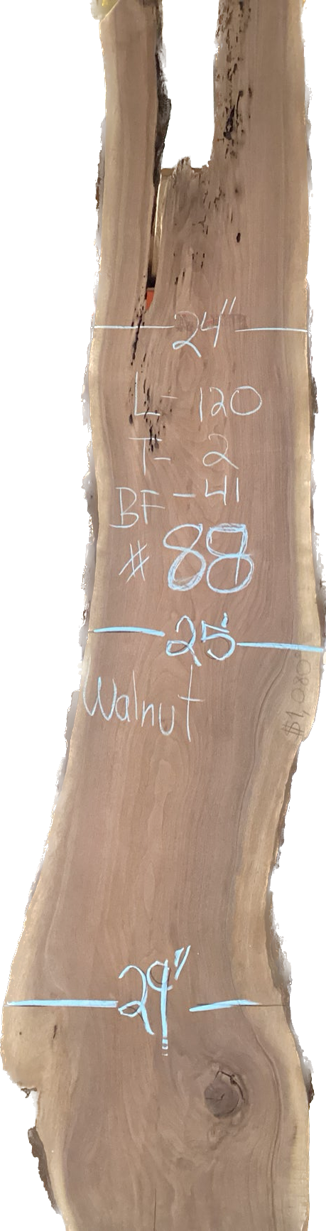 Walnut Slabs 8/4- 1-100