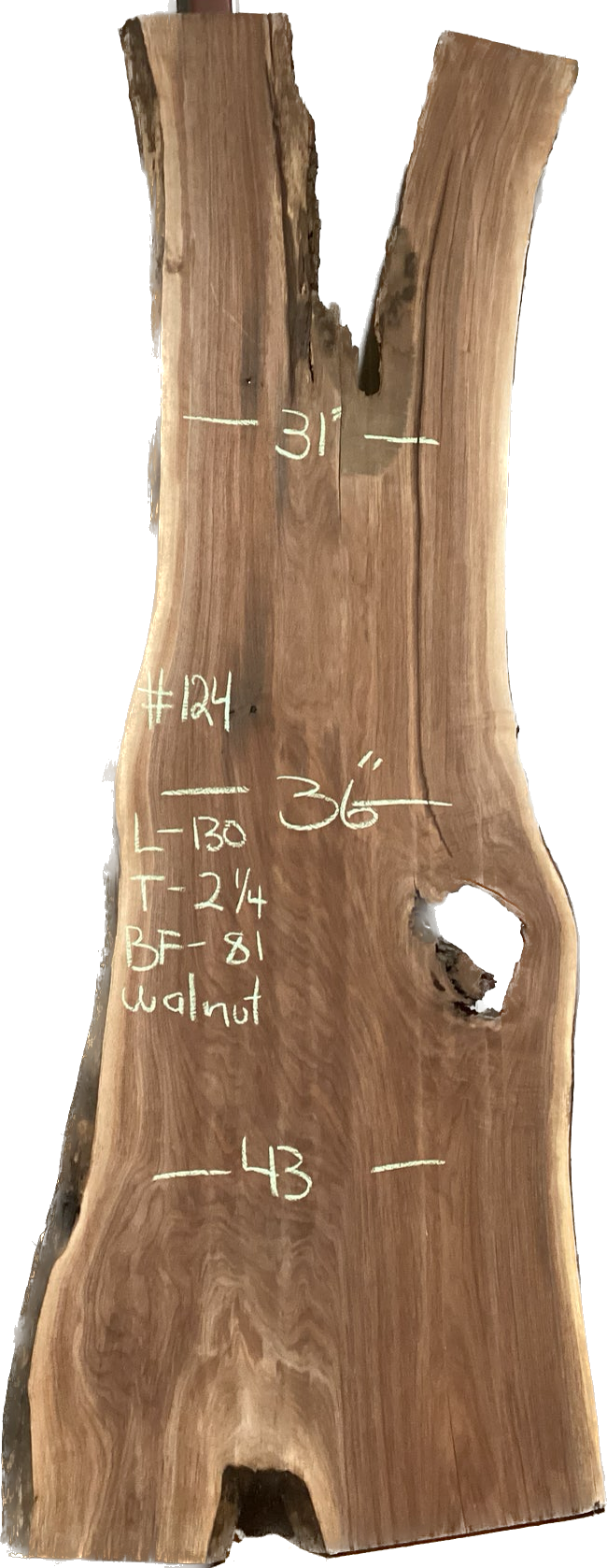 Walnut Slabs 8/4- 101-200