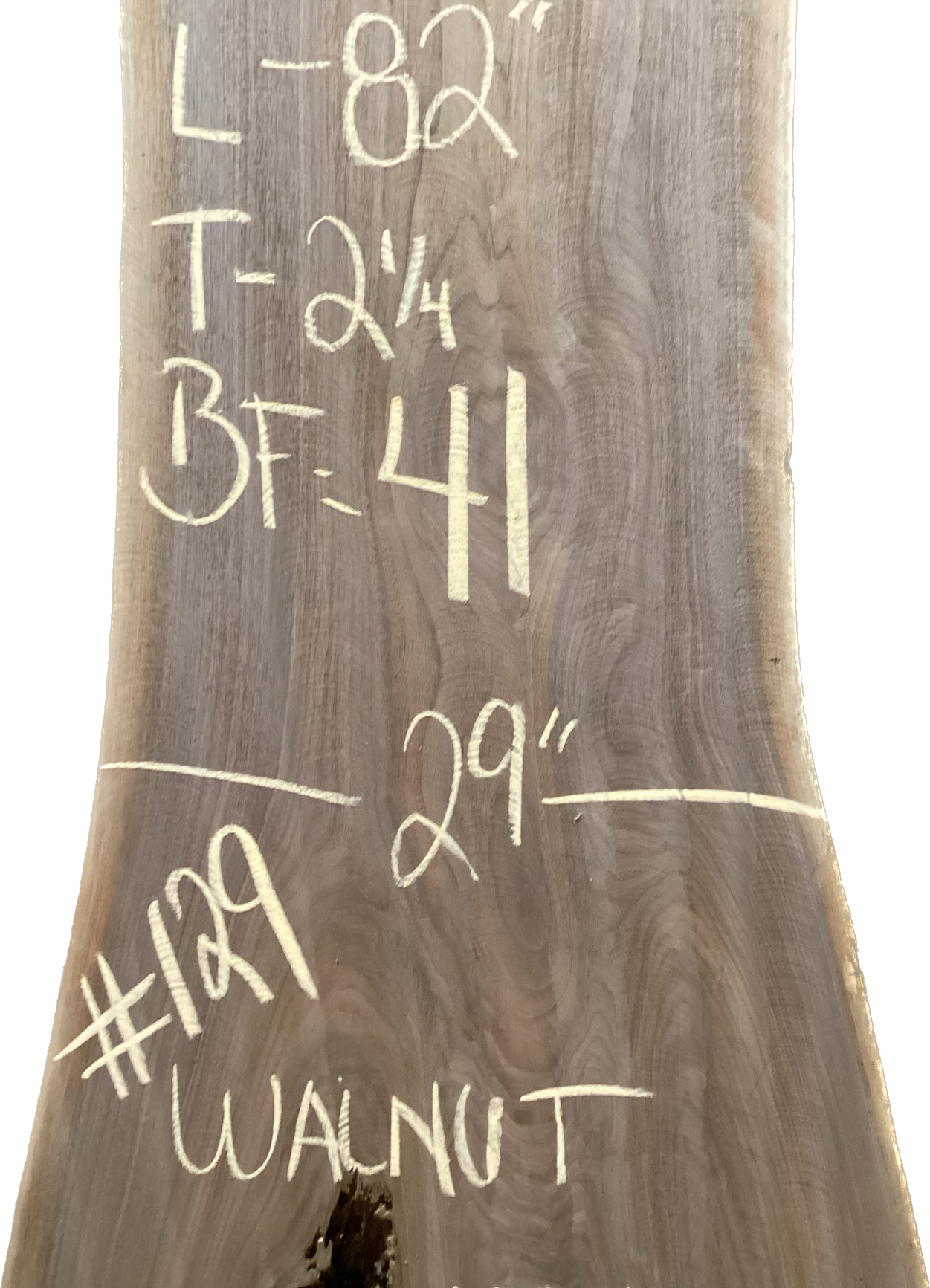 Walnut Slabs 8/4- 101-200