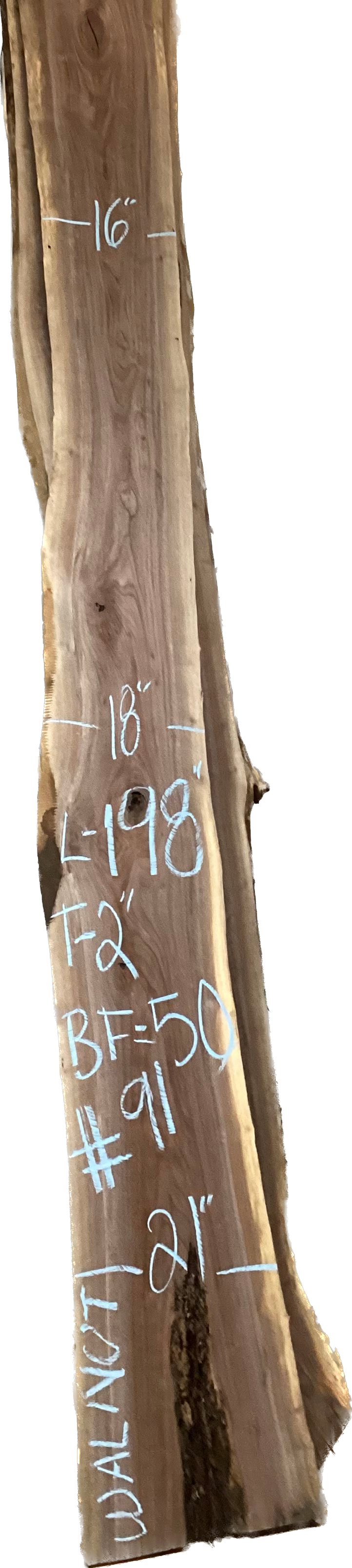 Walnut Slabs 8/4- 1-100