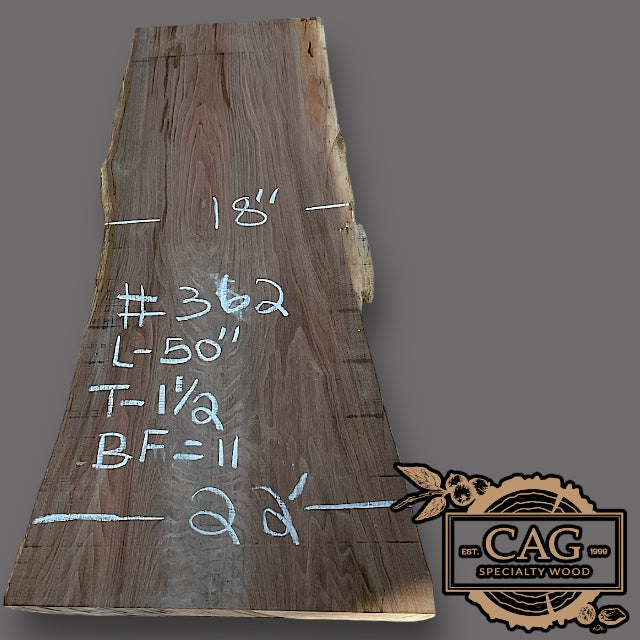 Walnut Slabs 4/4, 5/4, 6/4- 300-399