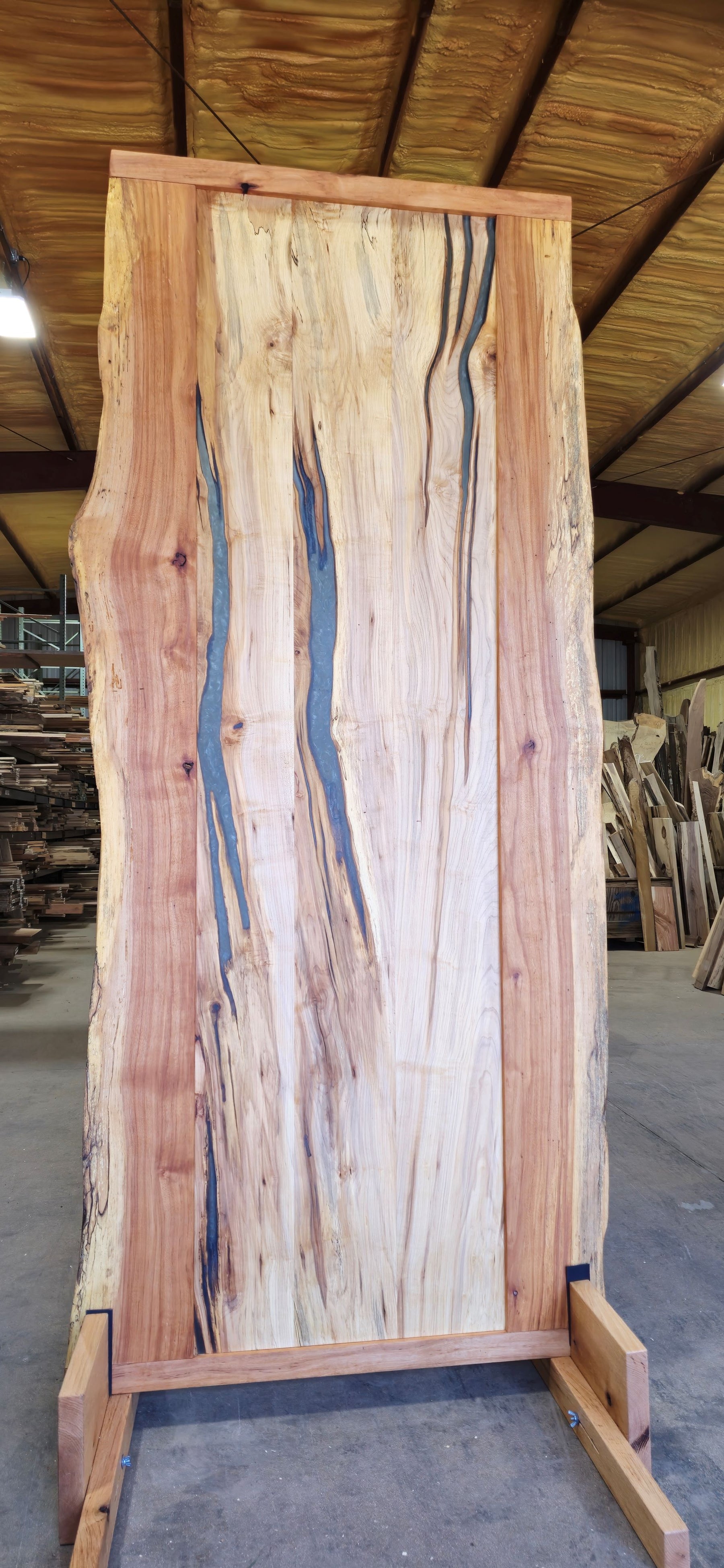 Custom Sycamore Barn Door (Interior)