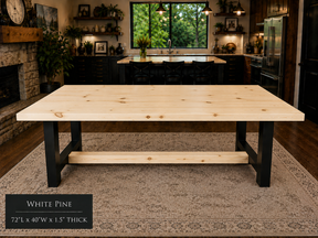 Custom Dining Room, Living Room or Kitchen Tables
