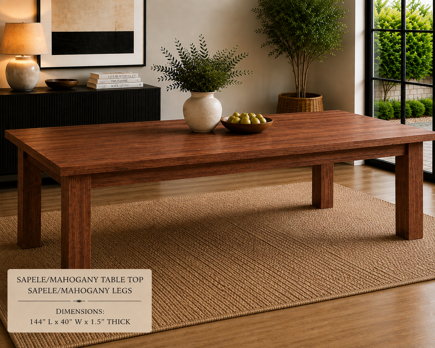 Custom Dining Room, Living Room or Kitchen Tables