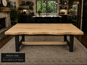 Custom Dining Room, Living Room or Kitchen Tables (Live Edge)