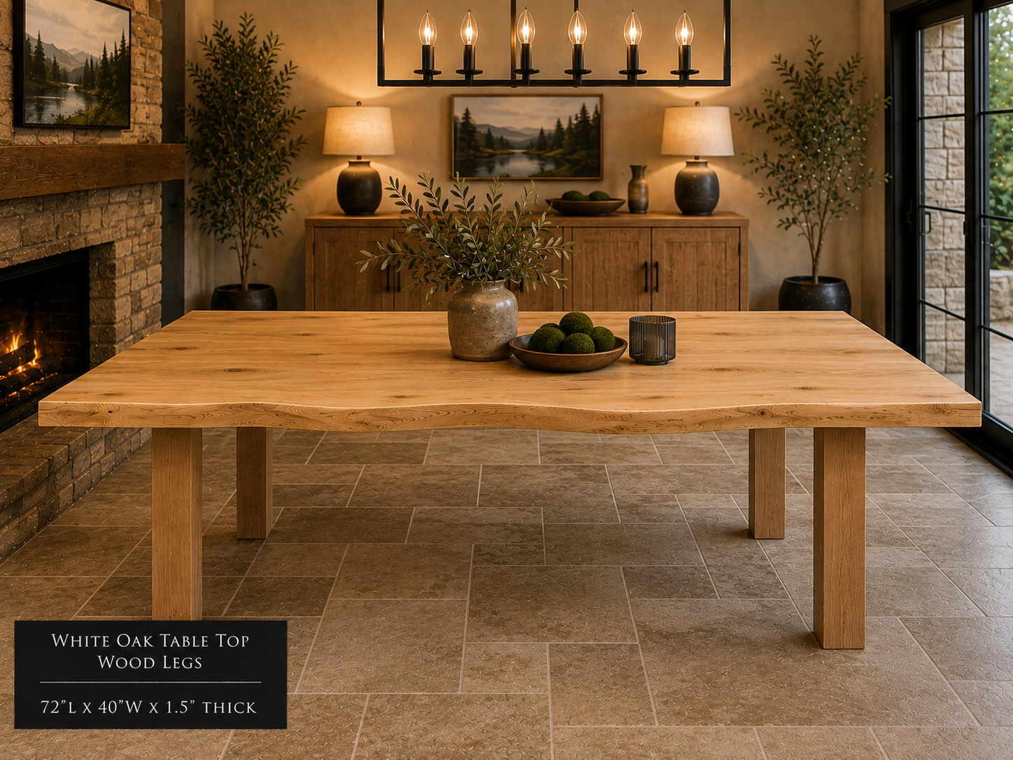 Custom Dining Room, Living Room or Kitchen Tables (Live Edge)