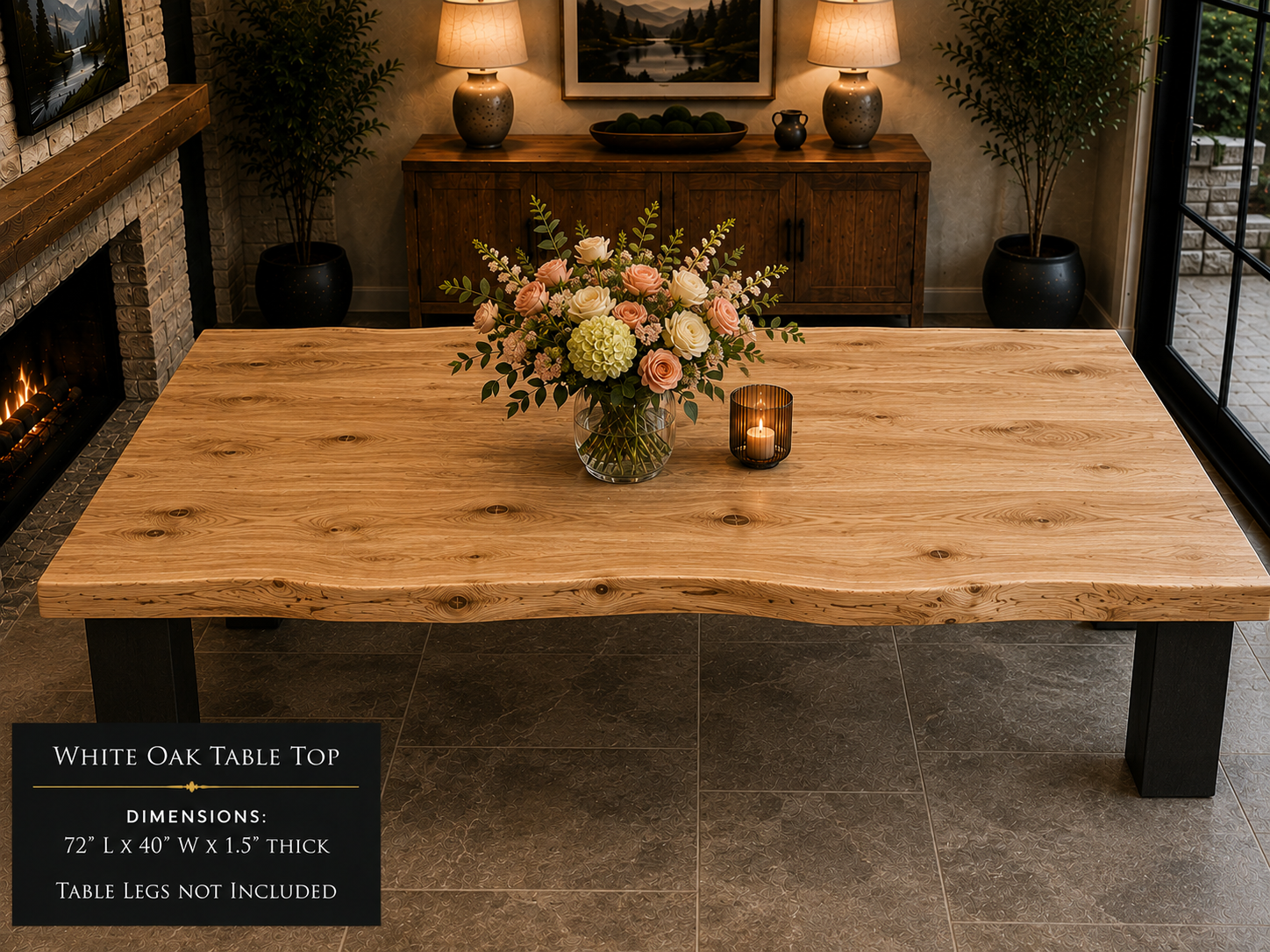 Custom Dining Room, Living Room or Kitchen Tables (Live Edge)
