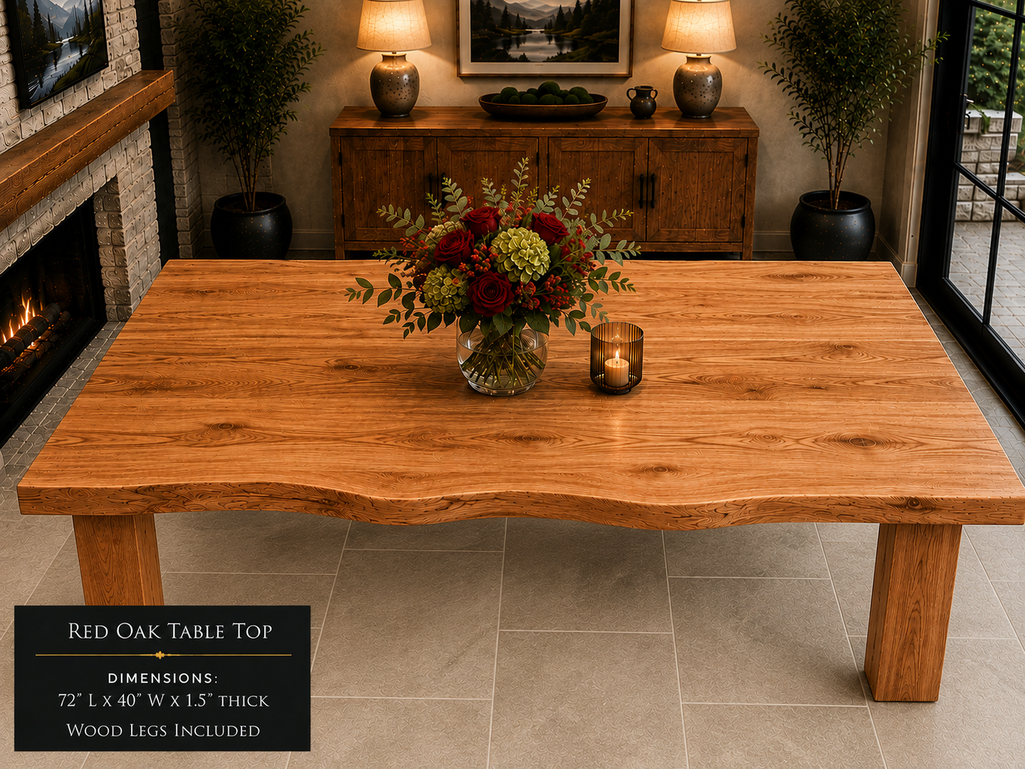 Custom Dining Room, Living Room or Kitchen Tables (Live Edge)