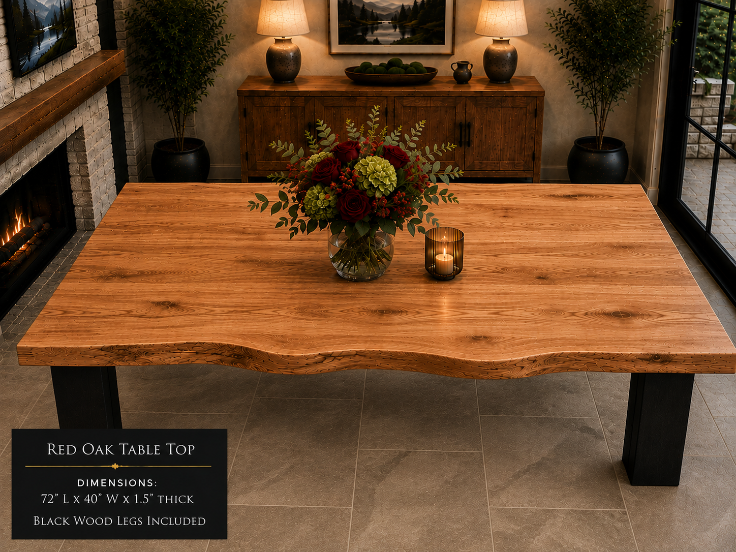 Custom Dining Room, Living Room or Kitchen Tables (Live Edge)