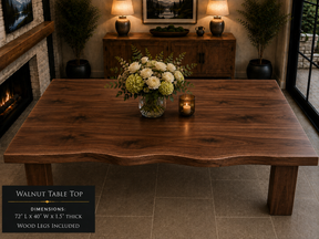 Custom Dining Room, Living Room or Kitchen Tables (Live Edge)
