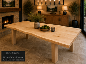 Custom Dining Room, Living Room or Kitchen Tables (Live Edge)