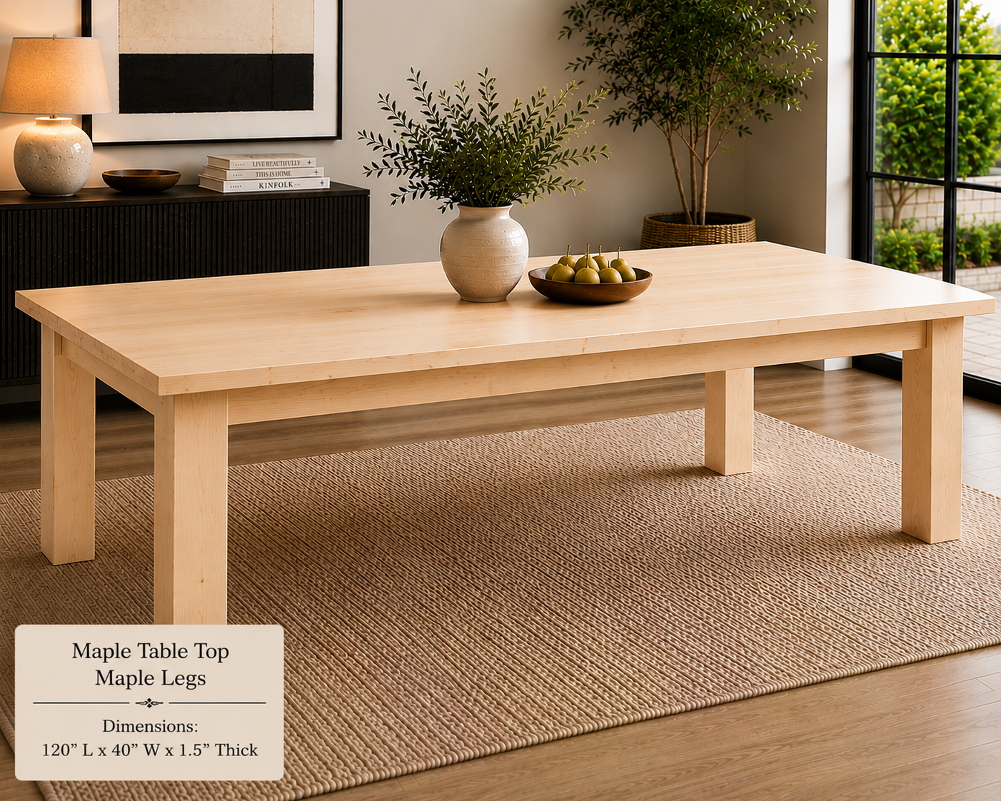 Custom Dining Room, Living Room or Kitchen Tables