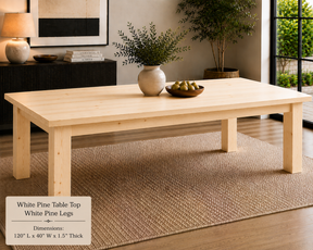 Custom Dining Room, Living Room or Kitchen Tables