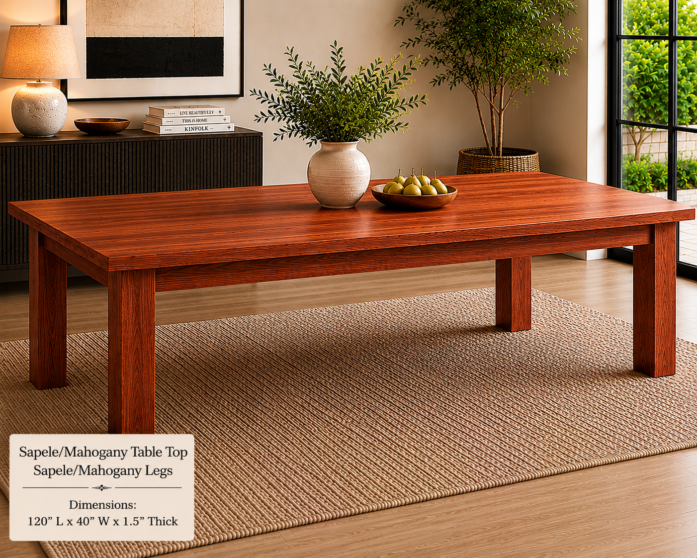 Custom Dining Room, Living Room or Kitchen Tables
