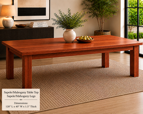 Custom Dining Room, Living Room or Kitchen Tables