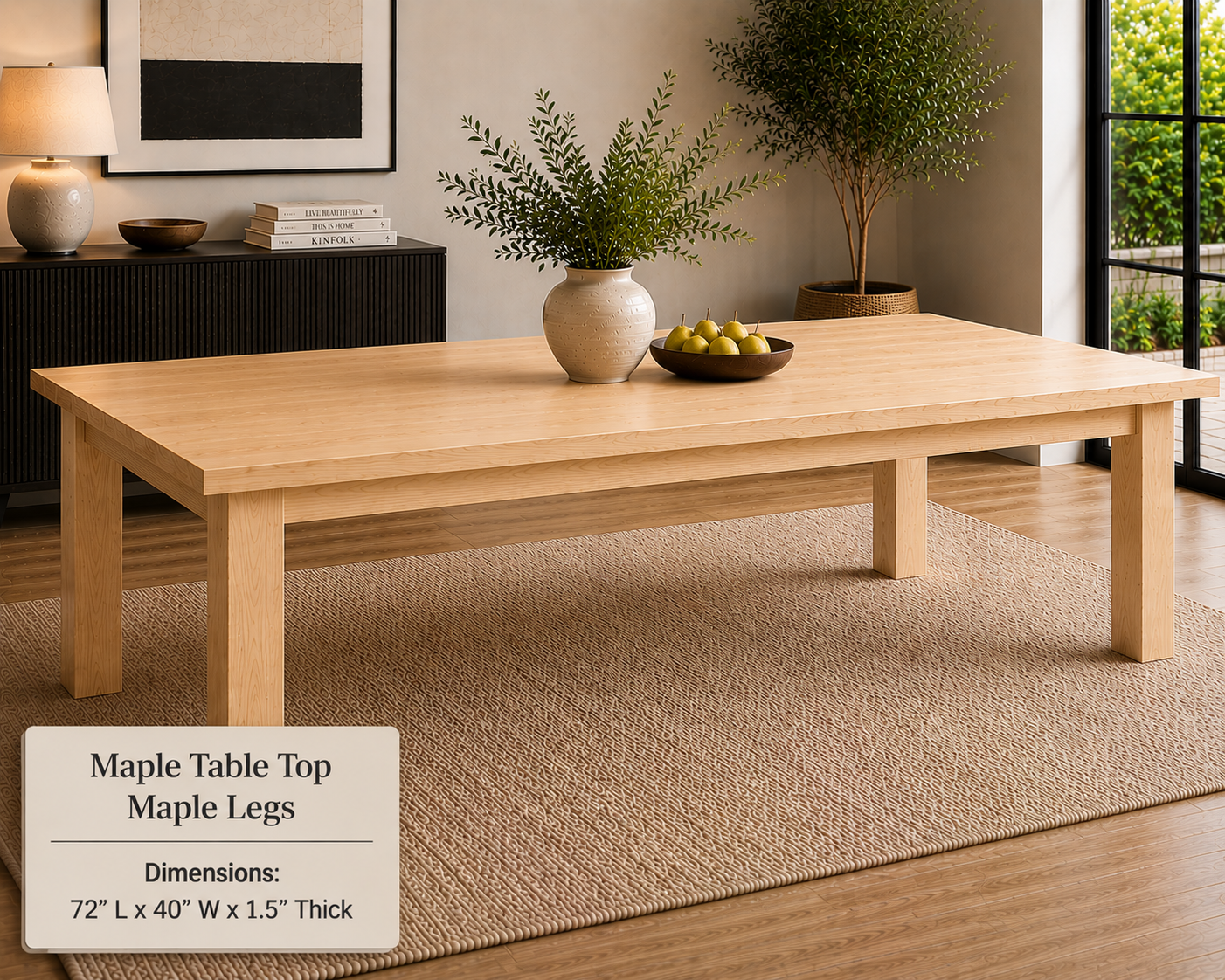 Custom Dining Room, Living Room or Kitchen Tables