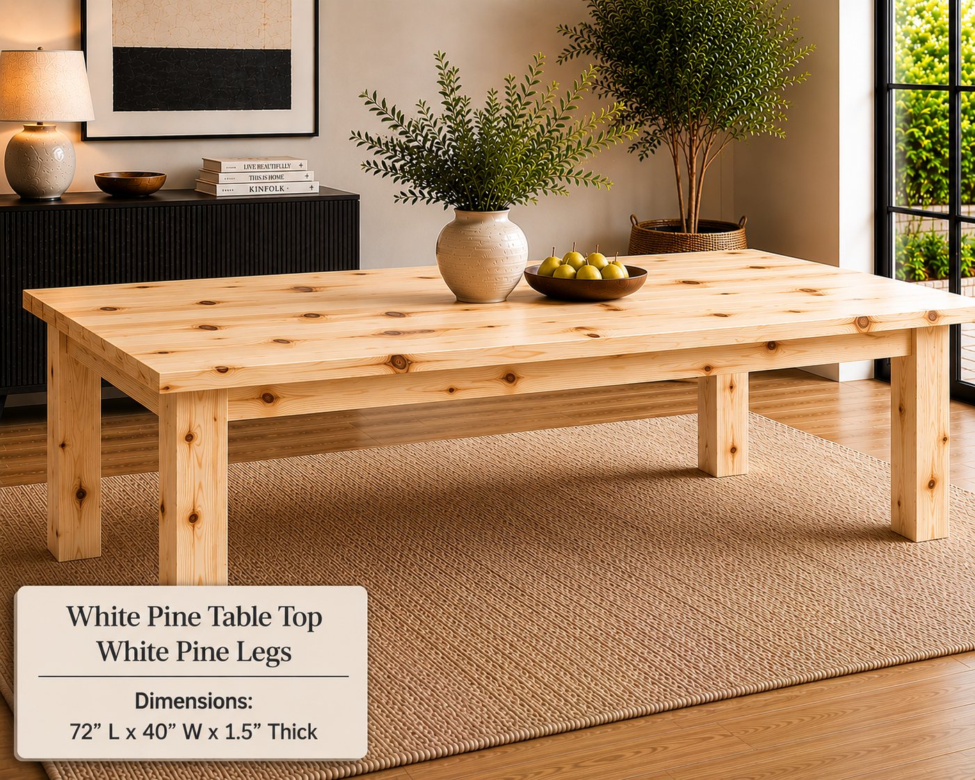 Custom Dining Room, Living Room or Kitchen Tables