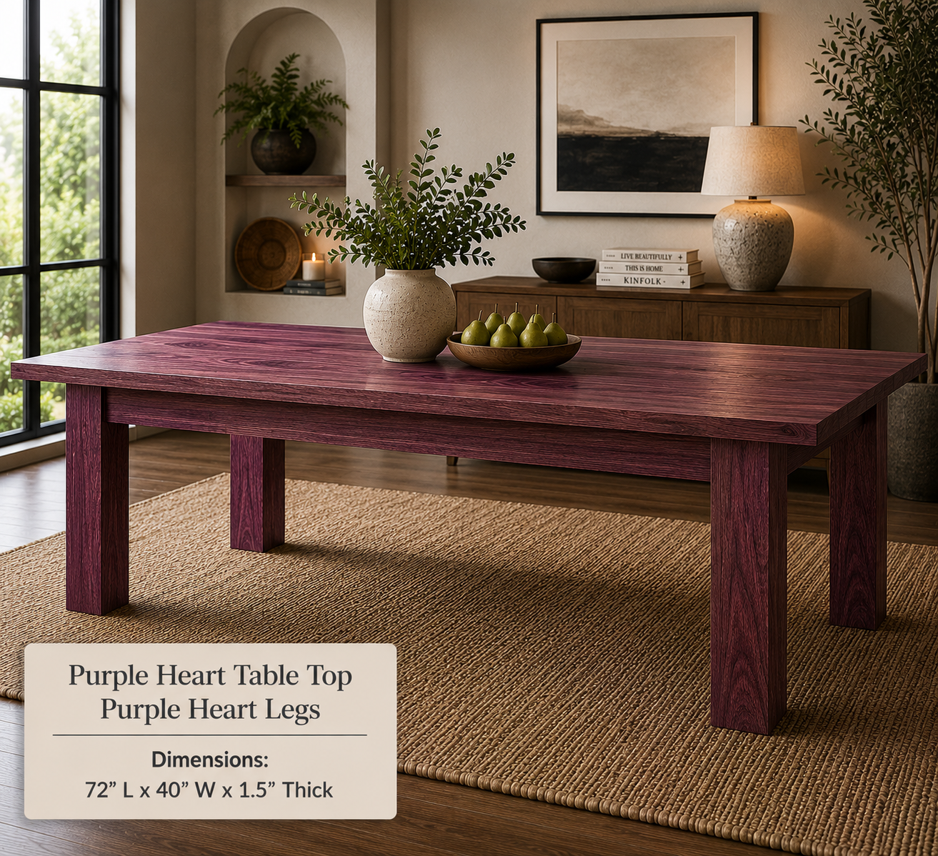 Custom Dining Room, Living Room or Kitchen Tables
