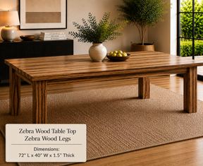 Custom Dining Room, Living Room or Kitchen Tables