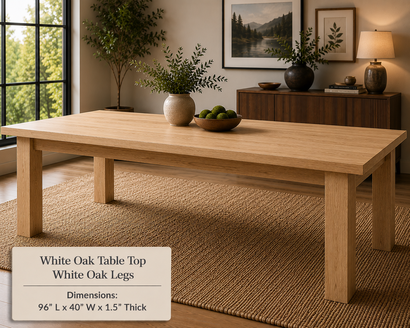 Custom Dining Room, Living Room or Kitchen Tables