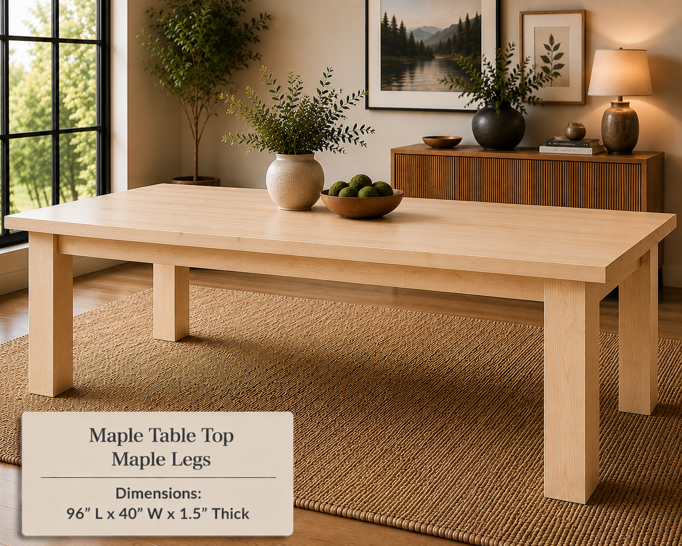 Custom Dining Room, Living Room or Kitchen Tables