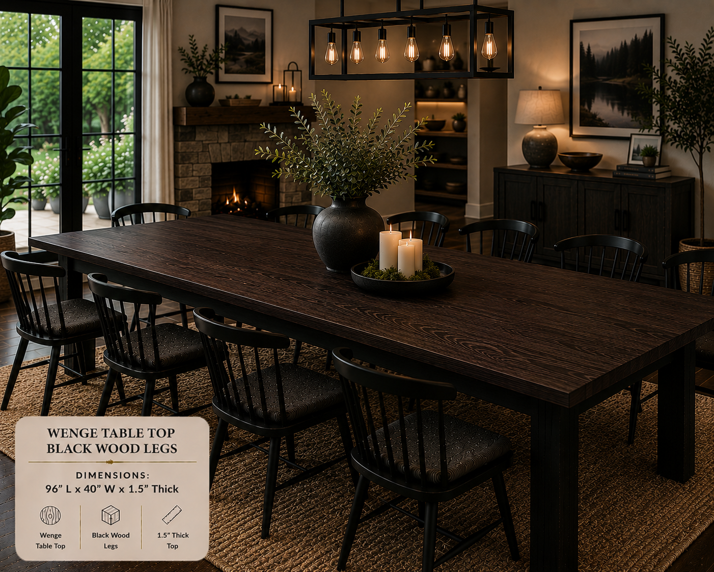 Custom Dining Room, Living Room or Kitchen Tables