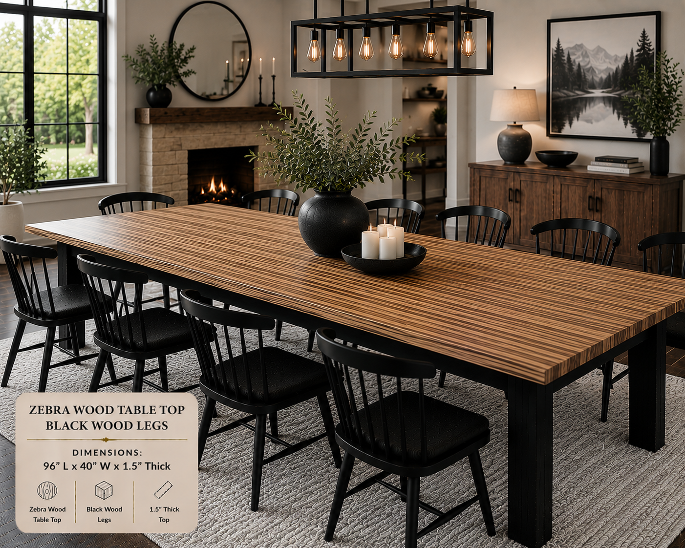 Custom Dining Room, Living Room or Kitchen Tables