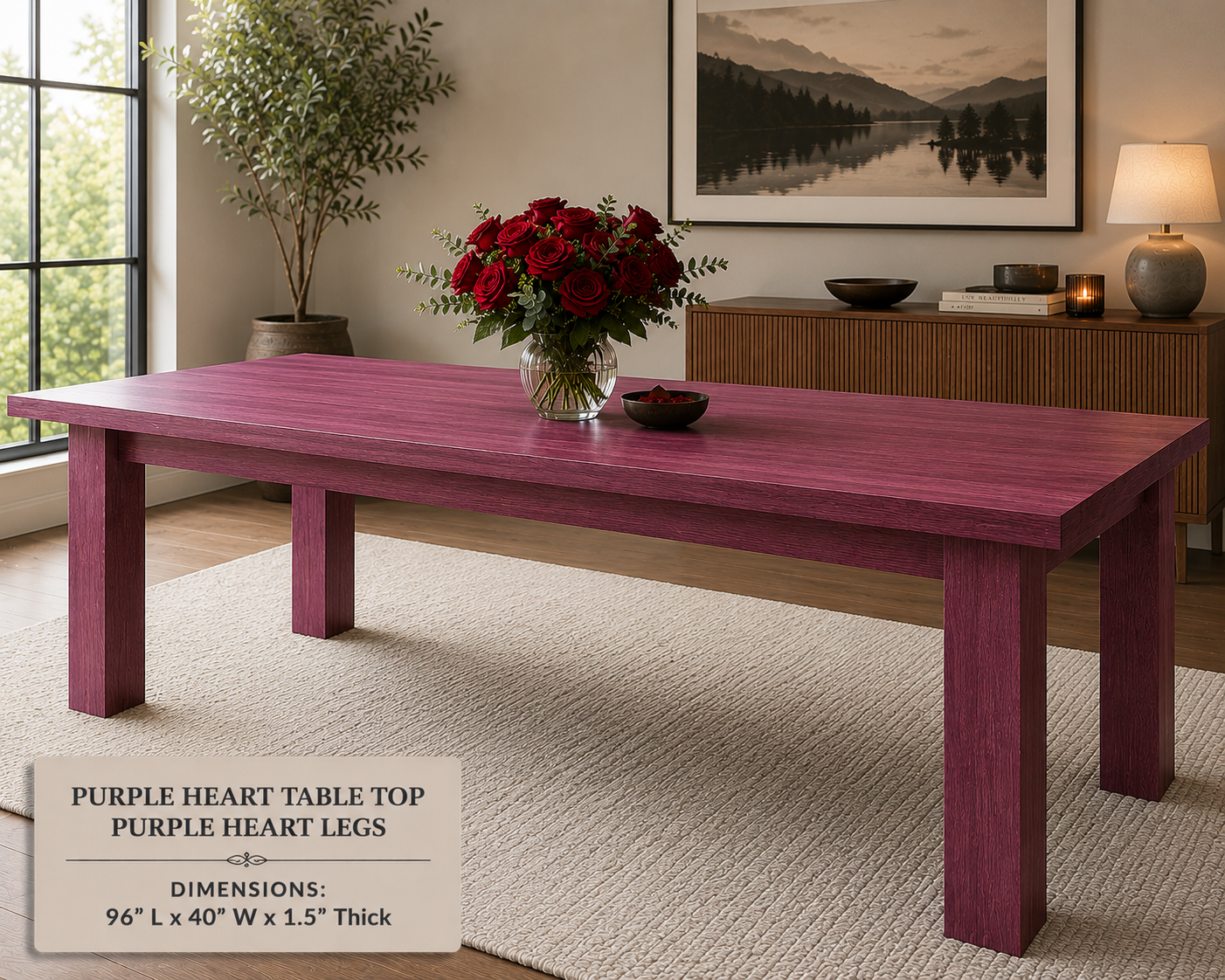 Custom Dining Room, Living Room or Kitchen Tables