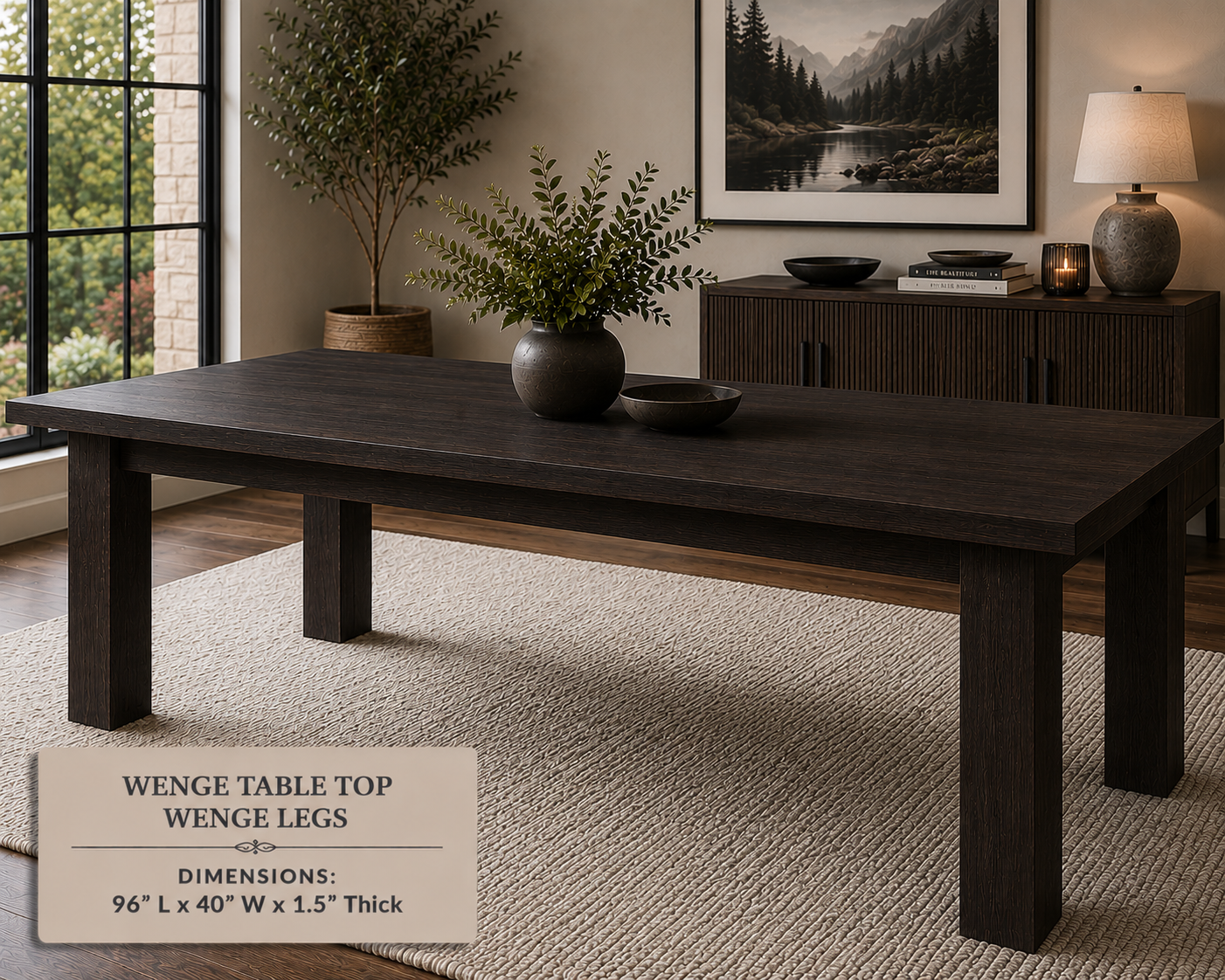Custom Dining Room, Living Room or Kitchen Tables