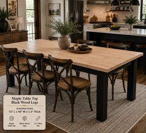 Custom Dining Room, Living Room or Kitchen Tables